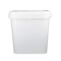 Eimer eckig mit Deckel aus PP, 5 Liter Fassungsvermögen, lebensmittelecht, luftdicht