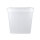 Eimer mit Deckel eckig 8 Liter Lebensmittelecht Transparent