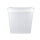 Eimer mit Deckel eckig 8 Liter Lebensmittelecht Transparent