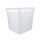 Eimer mit Deckel eckig 8 Liter Lebensmittelecht Transparent
