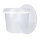 Eimer mit Deckel 4 Liter rund transparent lebensmittelecht luftdicht