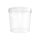 Eimer mit Deckel, Transparent, 10 Liter rund lebensmittelecht luftdicht