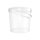 Eimer mit Deckel, Transparent, 10 Liter rund lebensmittelecht luftdicht