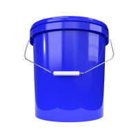 Eimer blau, Leereimer-Set mit Deckel aus PP, 16 Liter Fassungsvermögen, lebensmittelecht