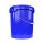 Eimer blau, Leereimer-Set mit Deckel aus PP, 16 Liter Fassungsvermögen, lebensmittelecht