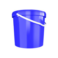 Eimer mit Deckel 10 Liter rund blau lebensmittelecht luftdicht