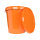 Eimer, Leereimer-Set mit Deckel aus PP, 30 Liter Fassungsvermögen, lebensmittelecht orange