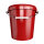 Eimer, Leereimer-Set mit Deckel aus PP, 30 Liter Fassungsvermögen, lebensmittelecht  rot