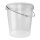 Eimer, Leereimer-Set mit Deckel aus PP, 30 Liter Fassungsvermögen, lebensmittelecht  transparent